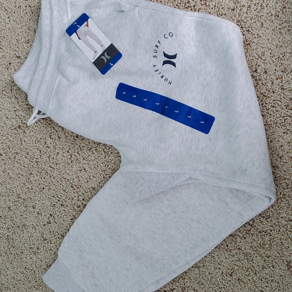 Mens Sz L Hurley Jogger Sweatpants